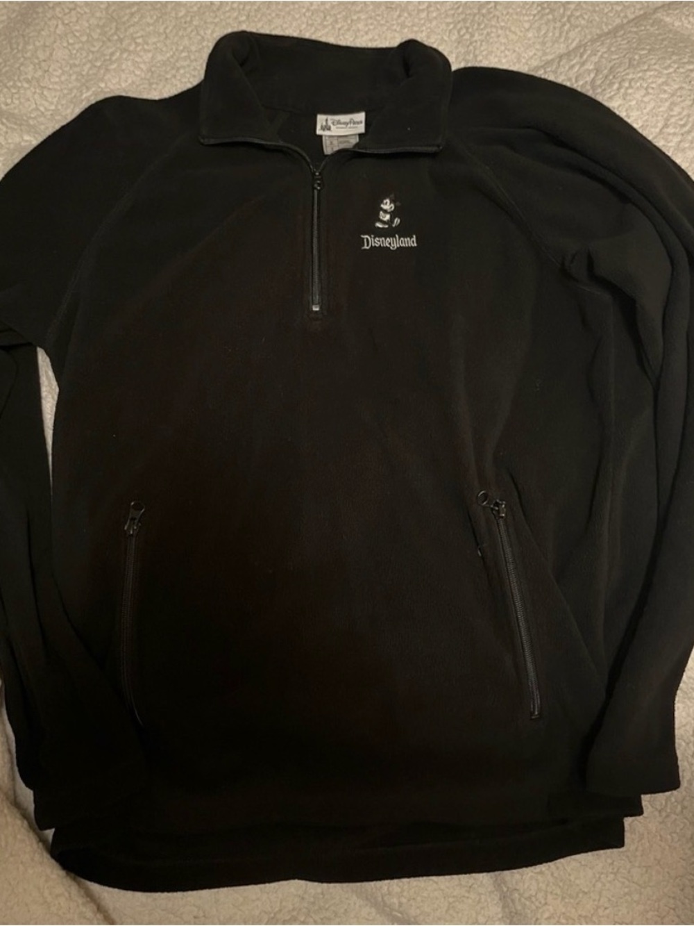 Disneyland Fleece 1/4 Zip Up Sweater